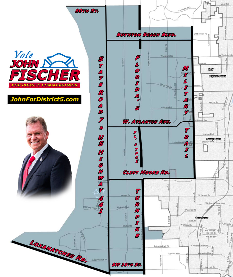 Vote John Fischer for County Commissioner District 5 Petition Map