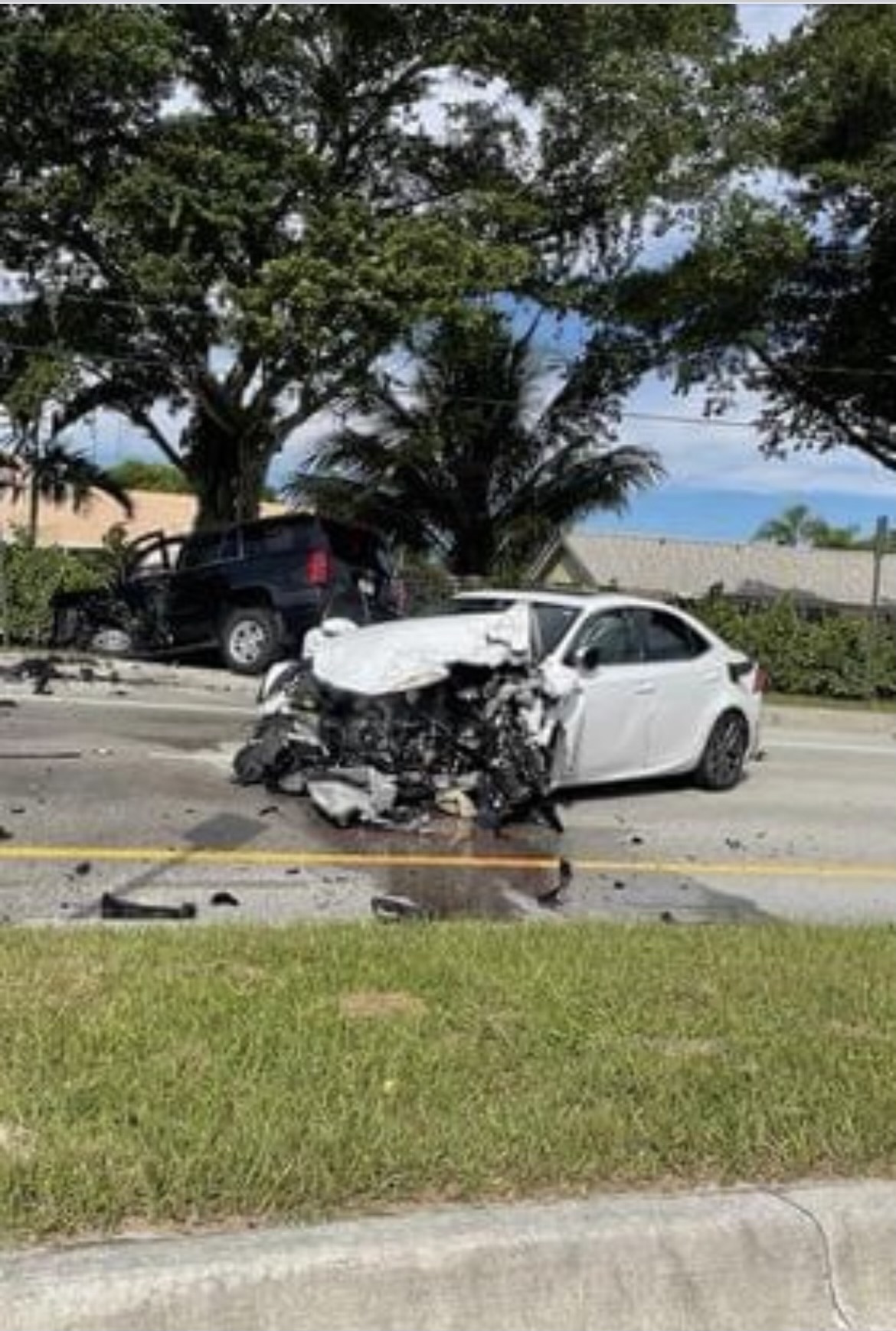 Severe vehicle crash. District 5, Lyons Rd. West Boca Raton.